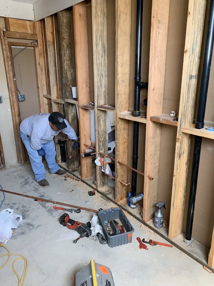 Commercial rough-in plumbing for Gas Line Repair in Encino